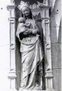 Vierge du XVème siècle à St Thibault-Joigny où Sophie Barat a été baptisée